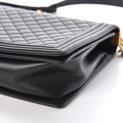 Chanel Lambskin Quilted Large Boy Flap Black 9 of 9