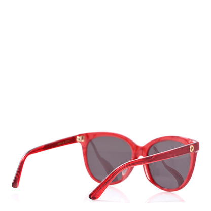 Gucci Acetate GG Round Sunglasses GG0081SK Red 4 of 9