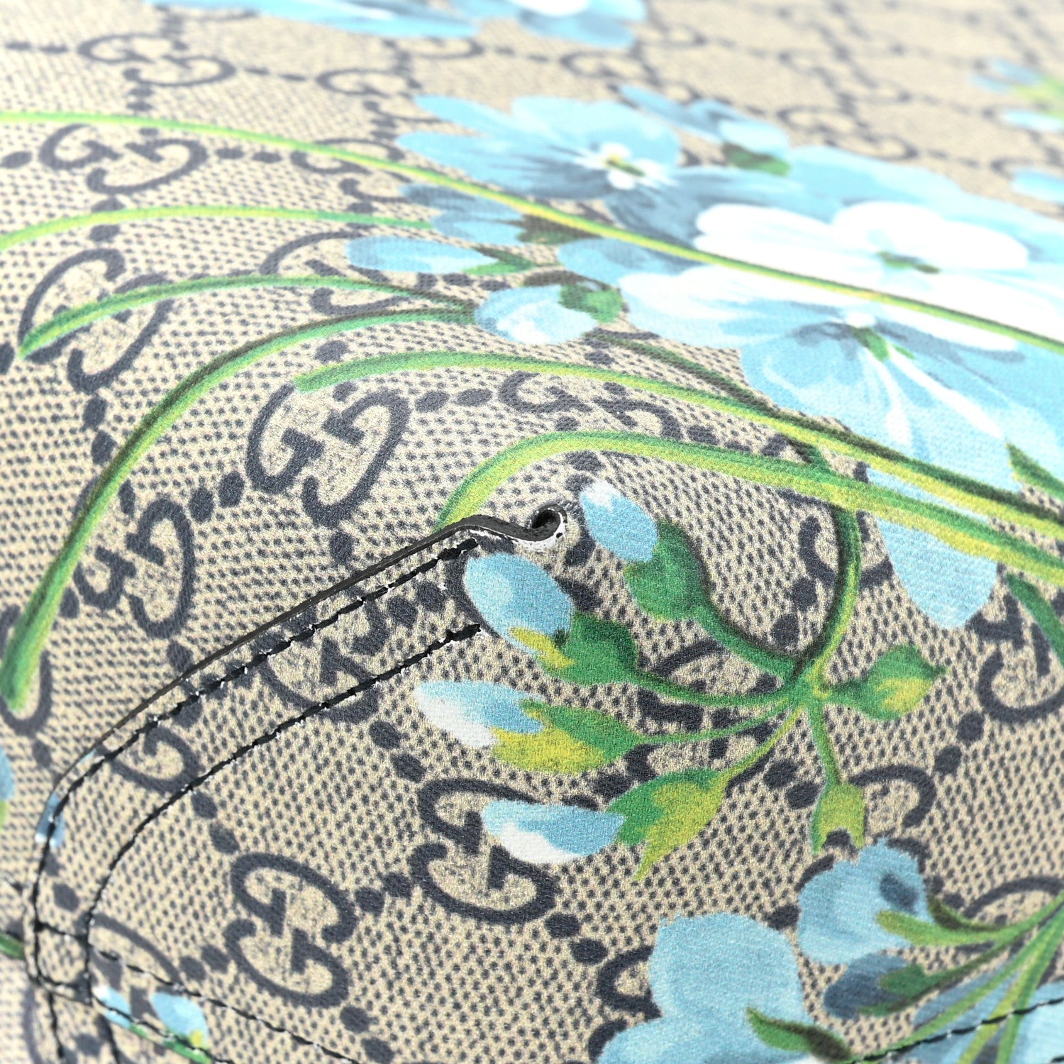 Gucci GG Supreme Monogram Blooms Medium Reversible Tote Beige Blue Navy 19 of 19