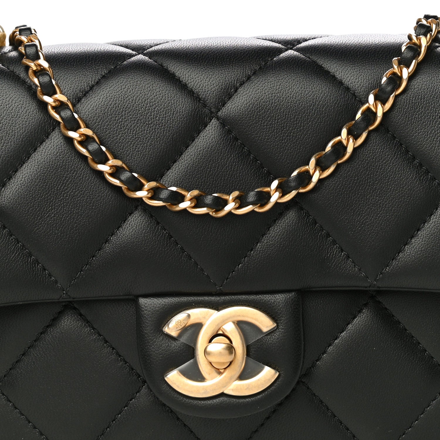 Chanel Lambskin Quilted Mini My Perfect Flap Black 8 of 20
