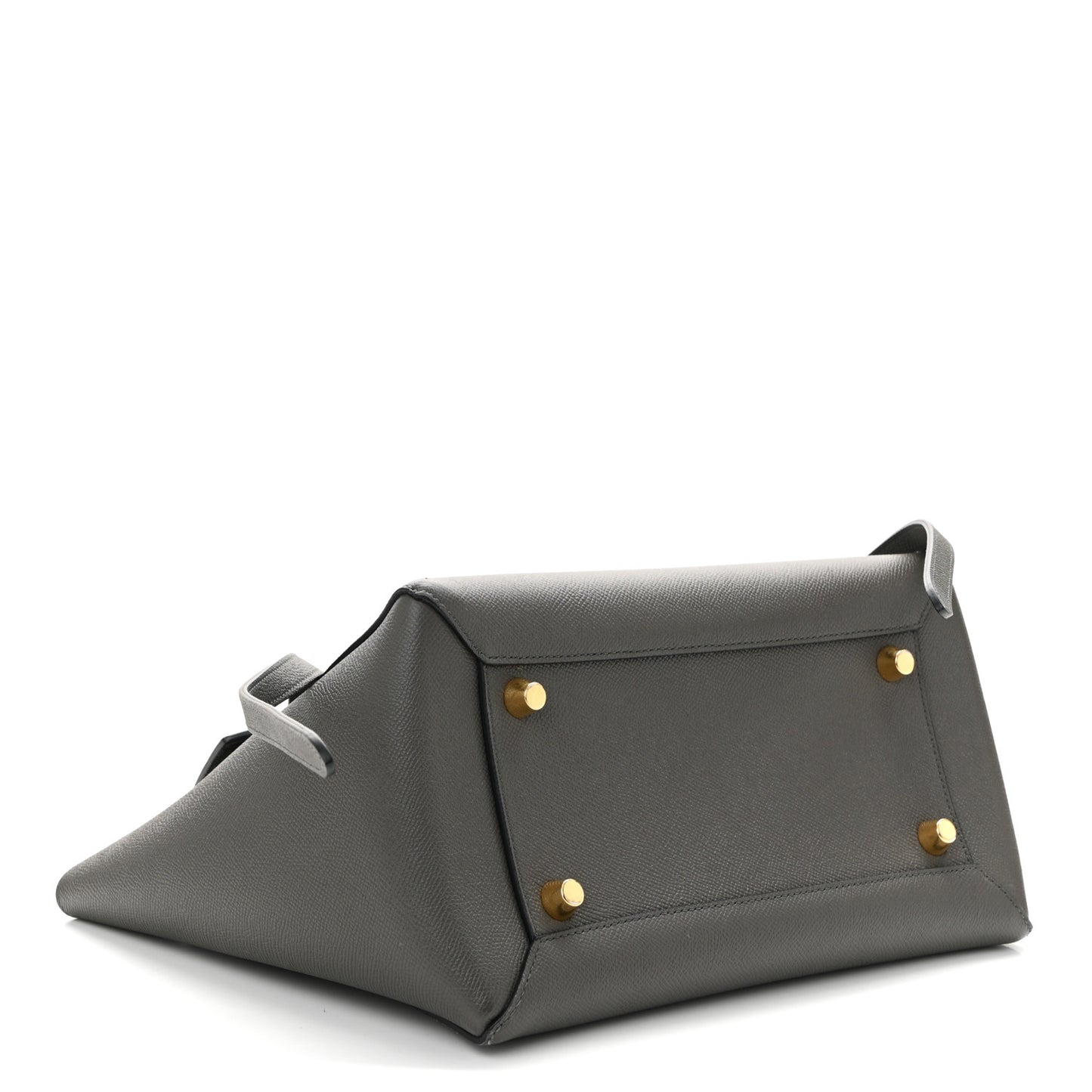 Grained Calfskin Mini Belt Bag Grey