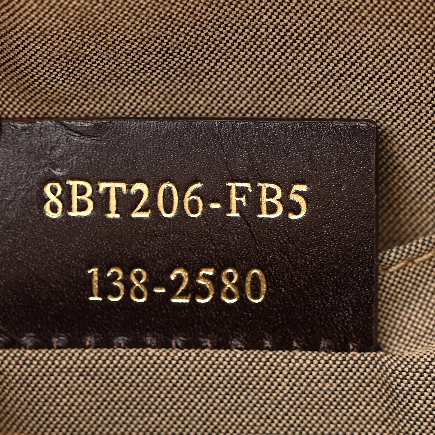 Fendi Zucchino Spalmati Vitello Messenger Bag Vacchetta Camelia 7 of 13