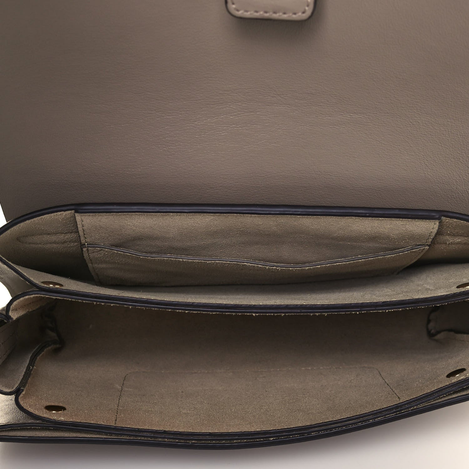 Chloe Suede Calfskin Small Faye Shoulder Bag Motty Grey 7 of 10
