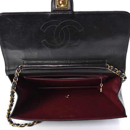 Chanel Lambskin Quilted Medium Single Flap Black 9 of 13