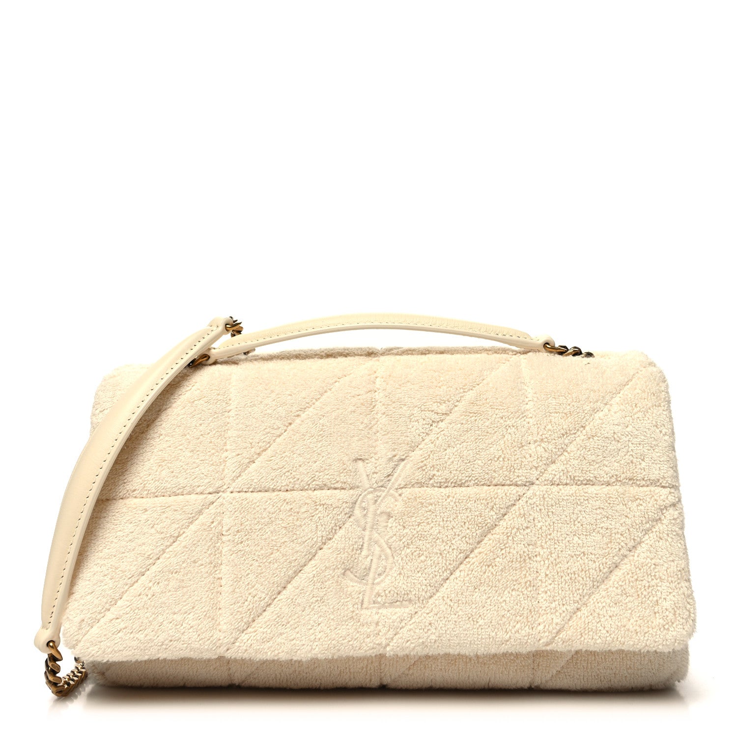 Saint Laurent Terry Patchwork Monogram Medium Jamie Tropical Sand 1 of 10