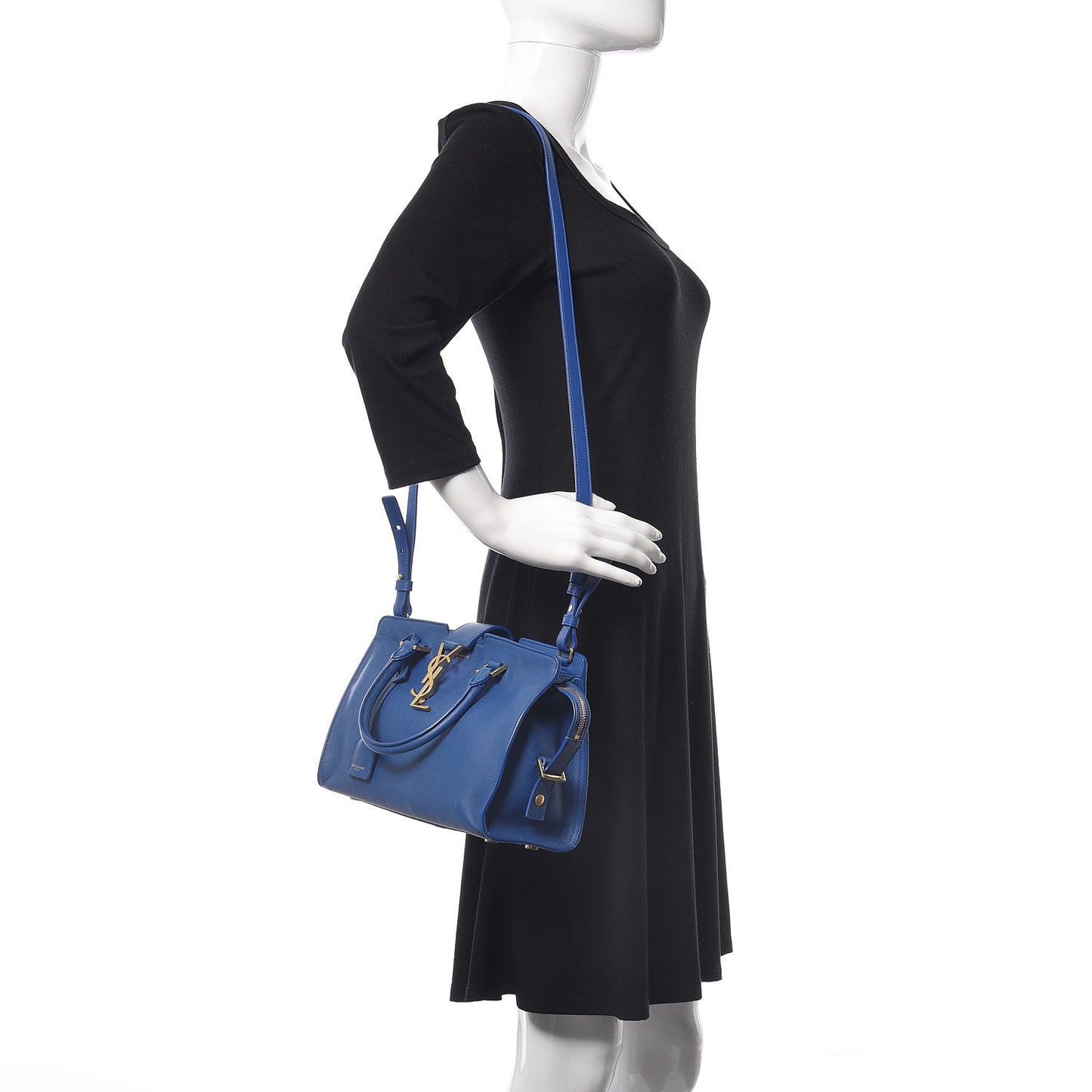 Calfskin Monogram Baby Cabas Blue Majorelle