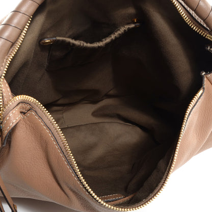 Chloe Calfskin Large Marcie Hobo Brown Seed 6 of 11
