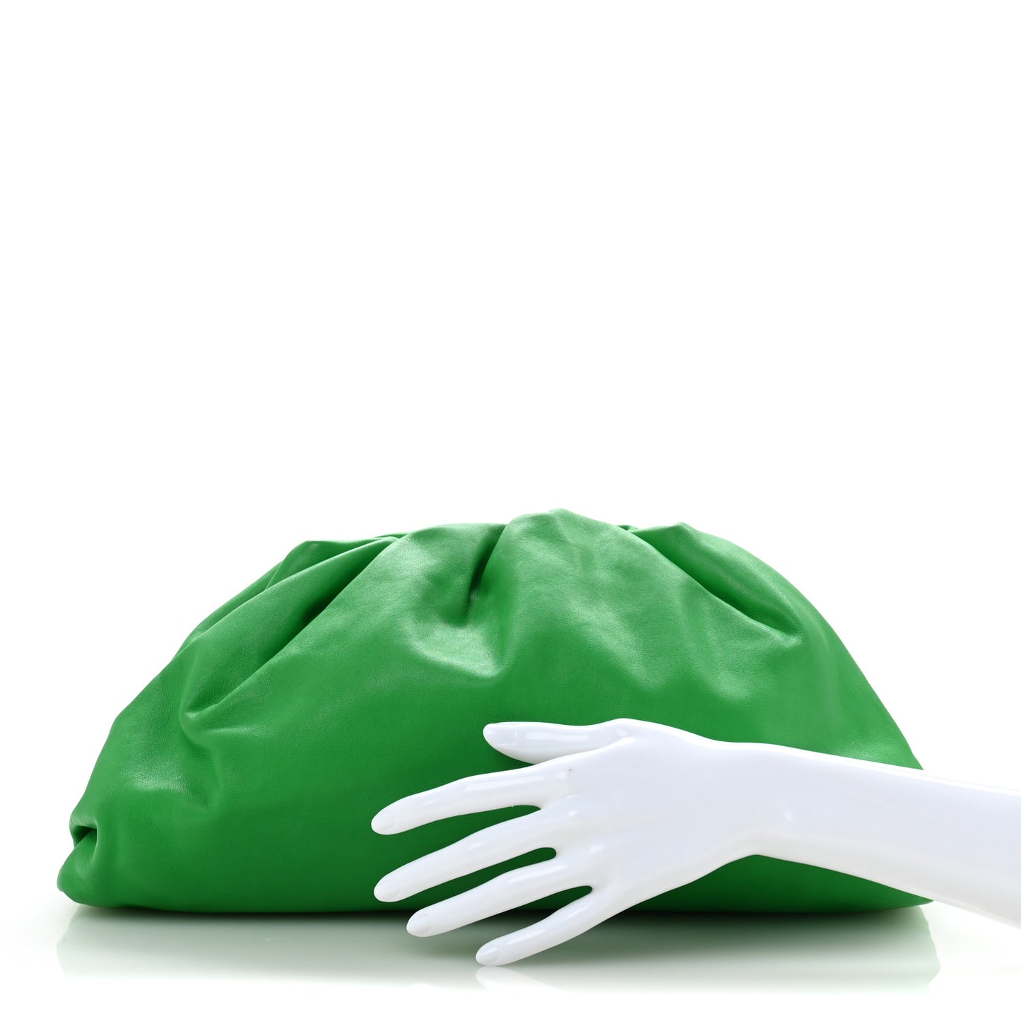 Smooth Butter Calf The Pouch Oversized Clutch Parakeet