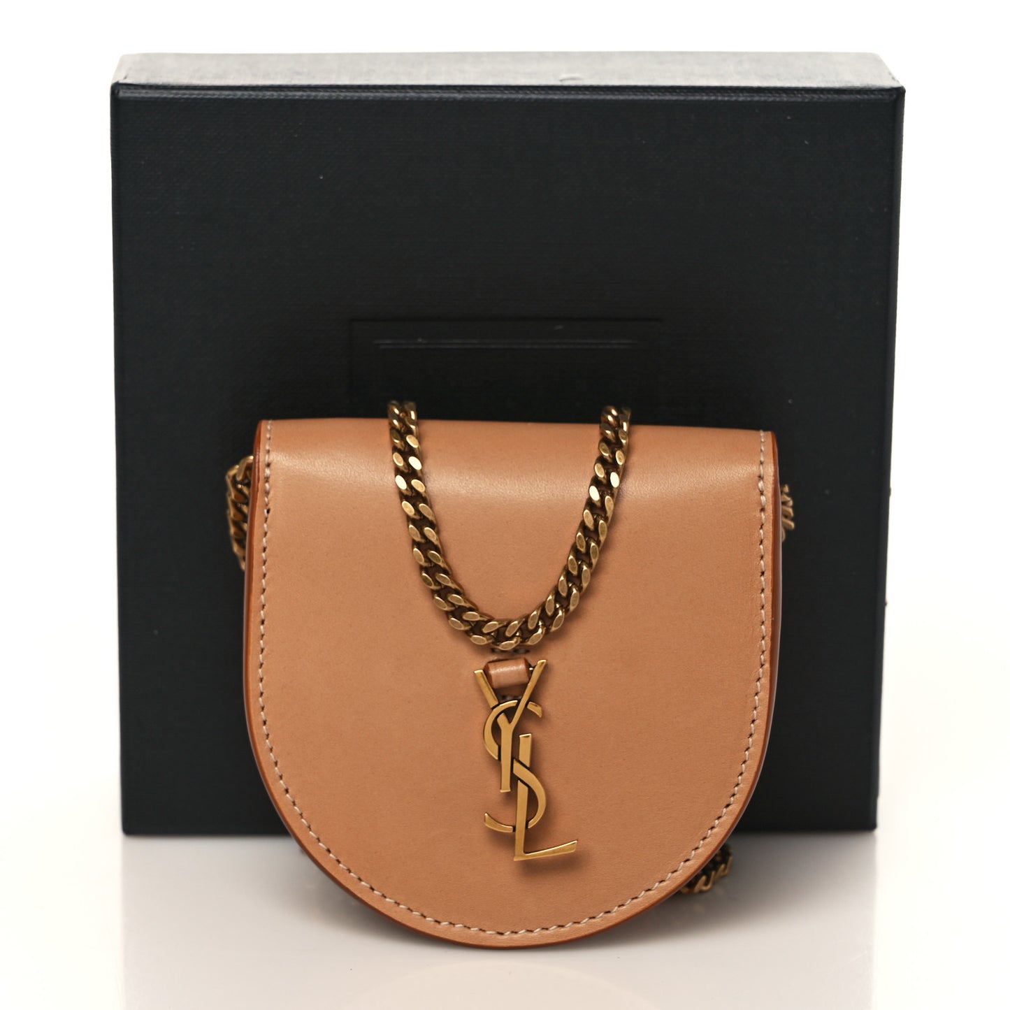 Calfskin Monogram Baby Kaia Crossbody Bag Vintage Brown