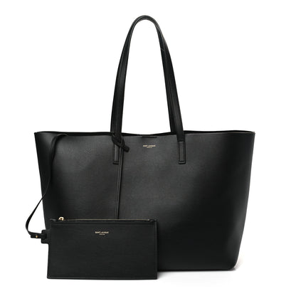 Saint Laurent Calfskin Large Shopping Tote Black 1 of 10