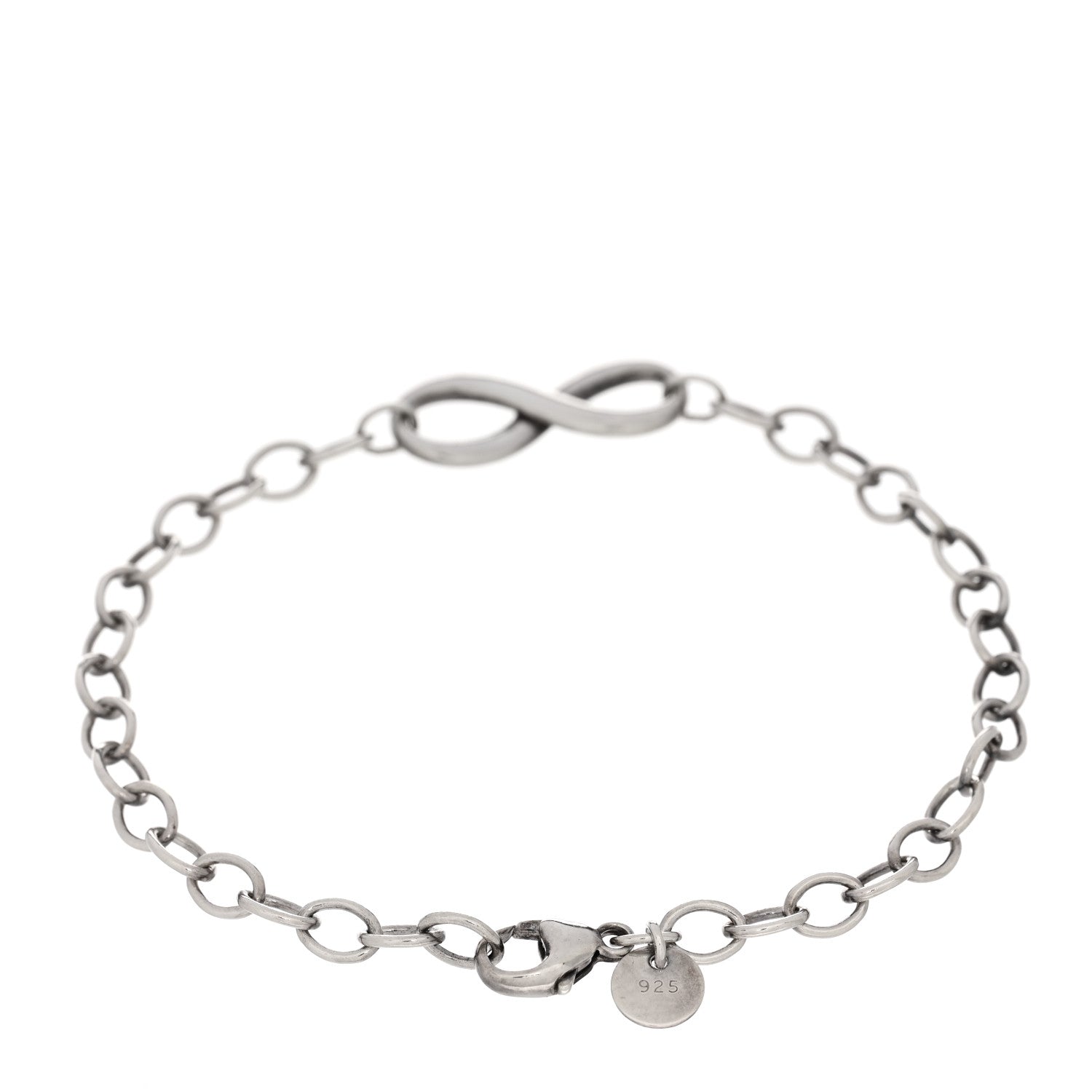 Tiffany Sterling Silver Infinity Chain Bracelet 2 of 3