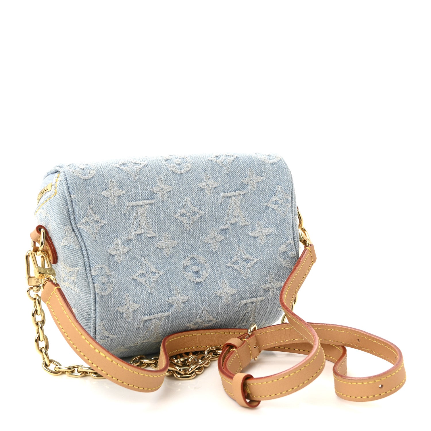 Louis Vuitton Monogram Denim Mini Bumbag Sky Blue 3 of 9