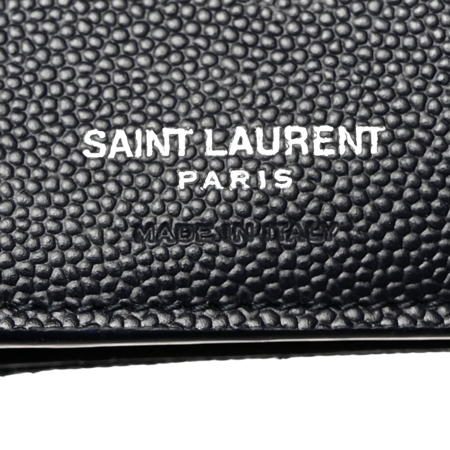 Grain De Poudre Matelasse Chevron Monogram Compact Tri Fold Wallet Deep Marine