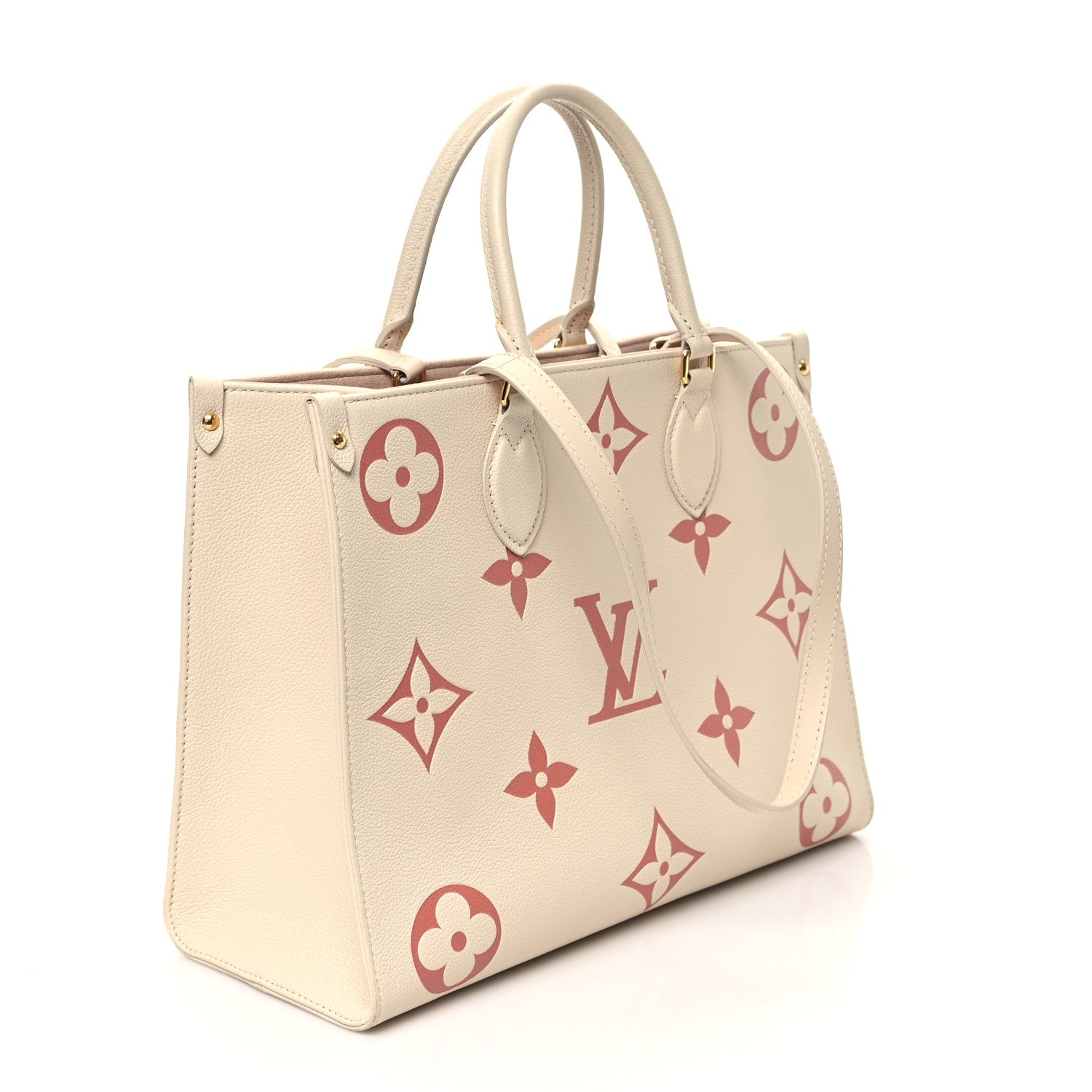 Louis Vuitton Empreinte Monogram Giant Onthego MM Creme Rose Trianon 2 of 11