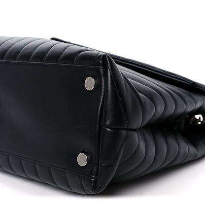 Saint Laurent Calfskin Y Quilted Monogram Large Loulou Chain Satchel Black 11 of 11