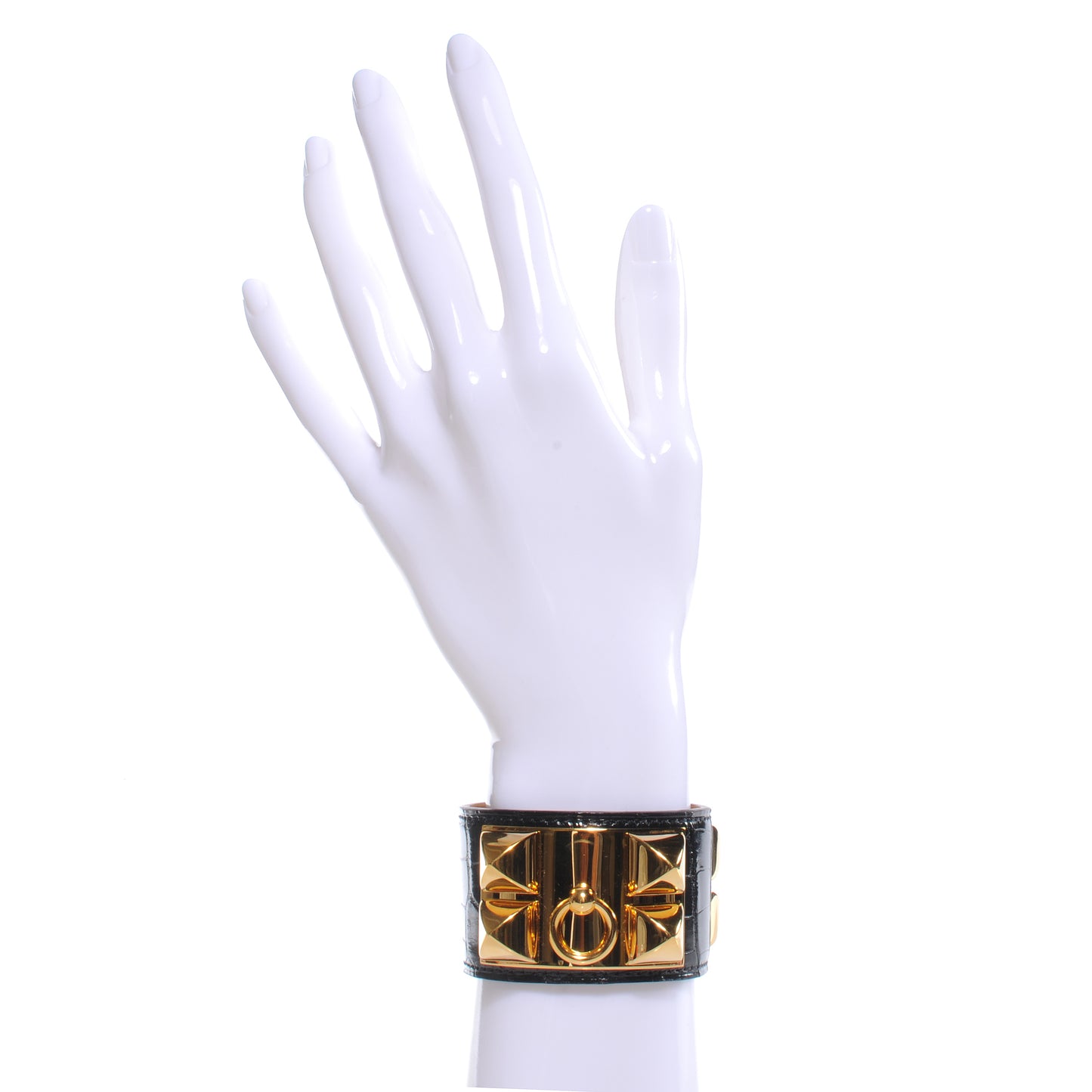 Alligator Collier De Chien CDC Bracelet Small Black