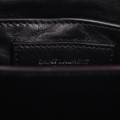 Saint Laurent Calfskin Mini Classic Monogram Cassandra Top Handle Bag Electric Fuchsia 7 of 11