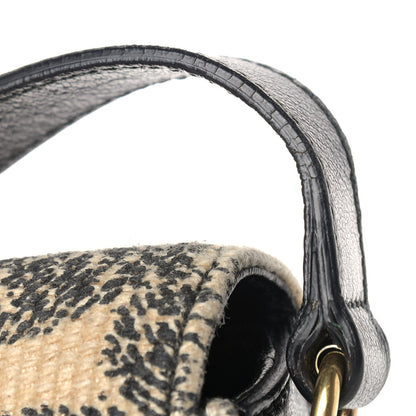 Saint Laurent Canvas Printed Medium ChYc Flap Black 12 of 13