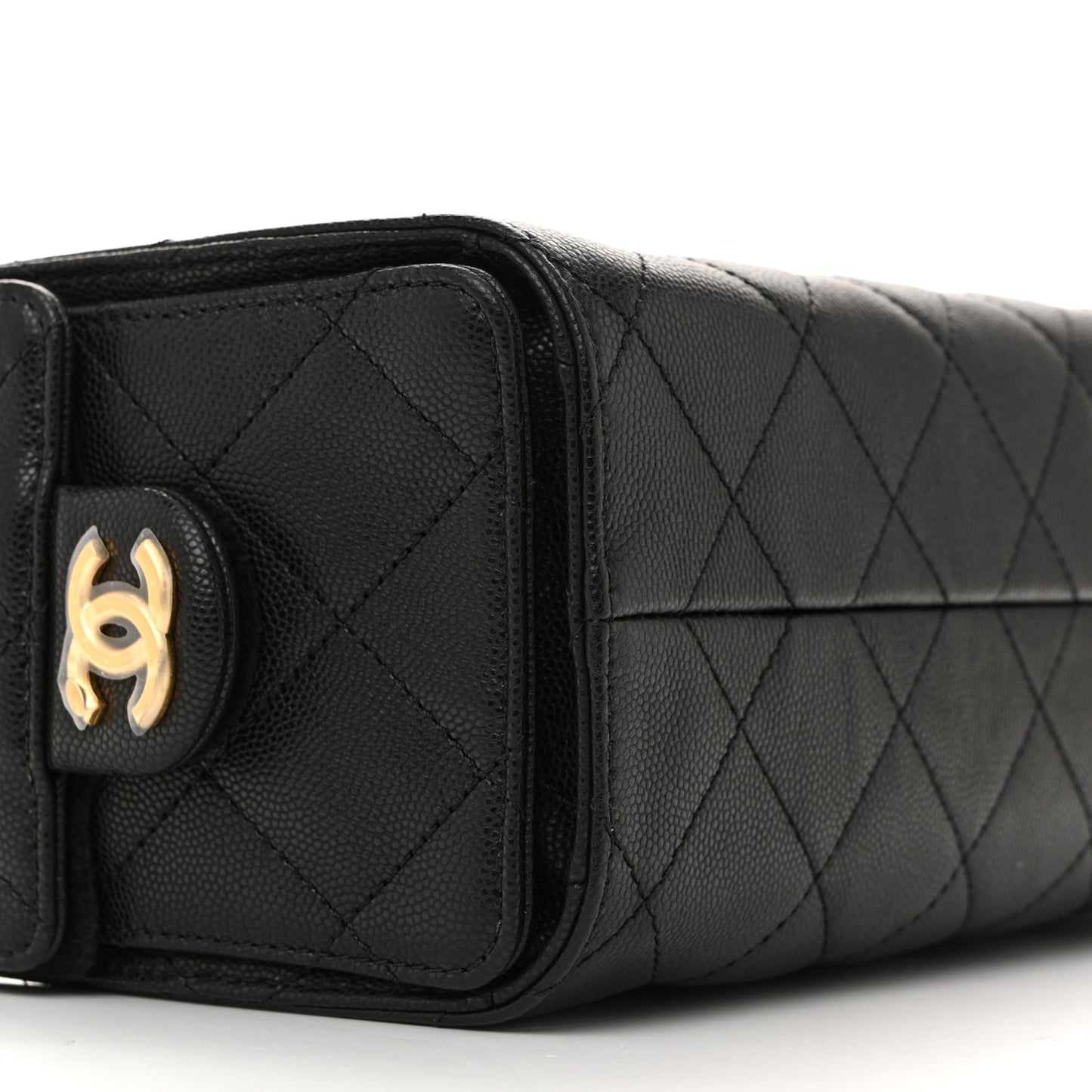 Caviar Quilted Mini Chanel 25 Handbag Black