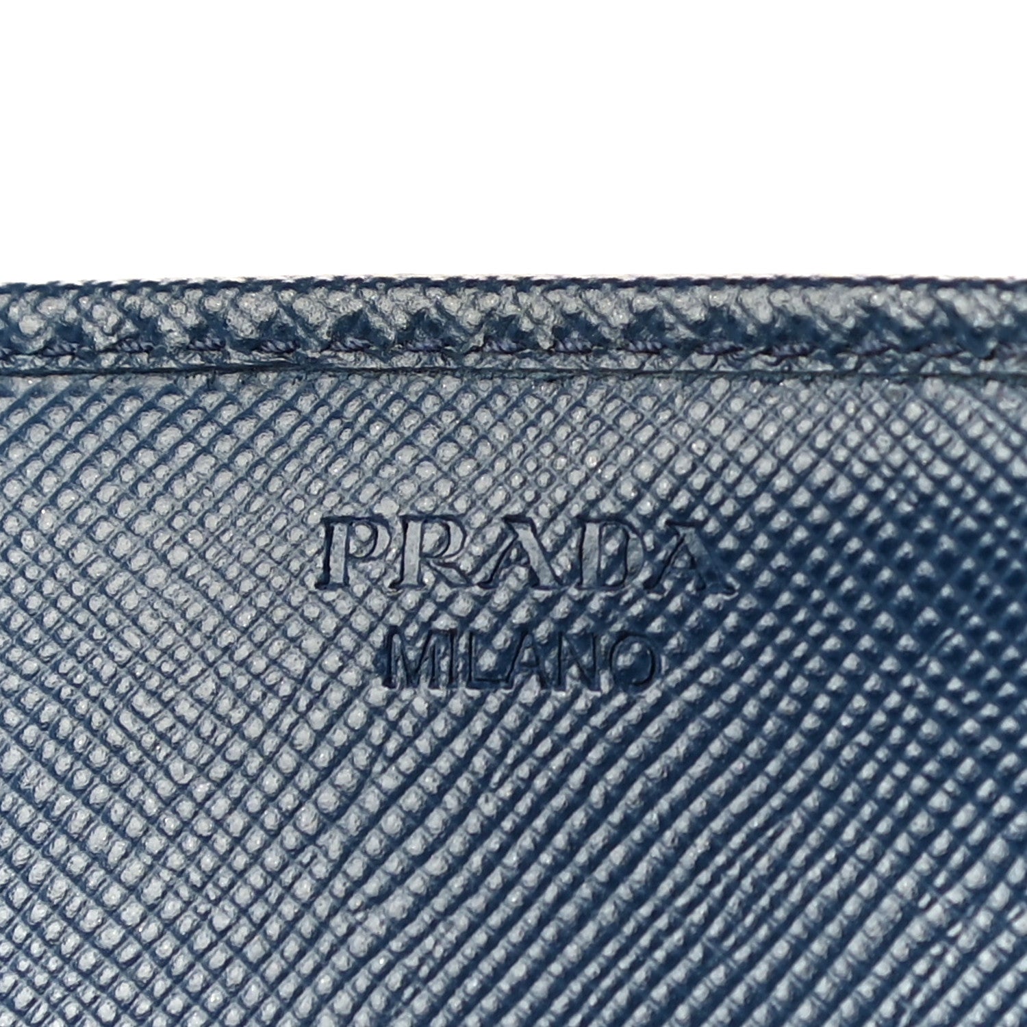 Prada Saffiano Metal Continental Flap Wallet Bleuette 6 of 11