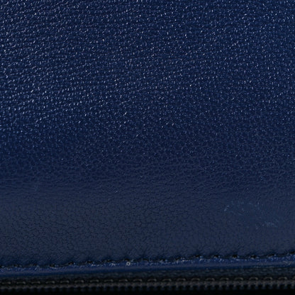 Chanel Lambskin Quilted Resin Bi-Color Chain Flap Bag Navy 11 of 14
