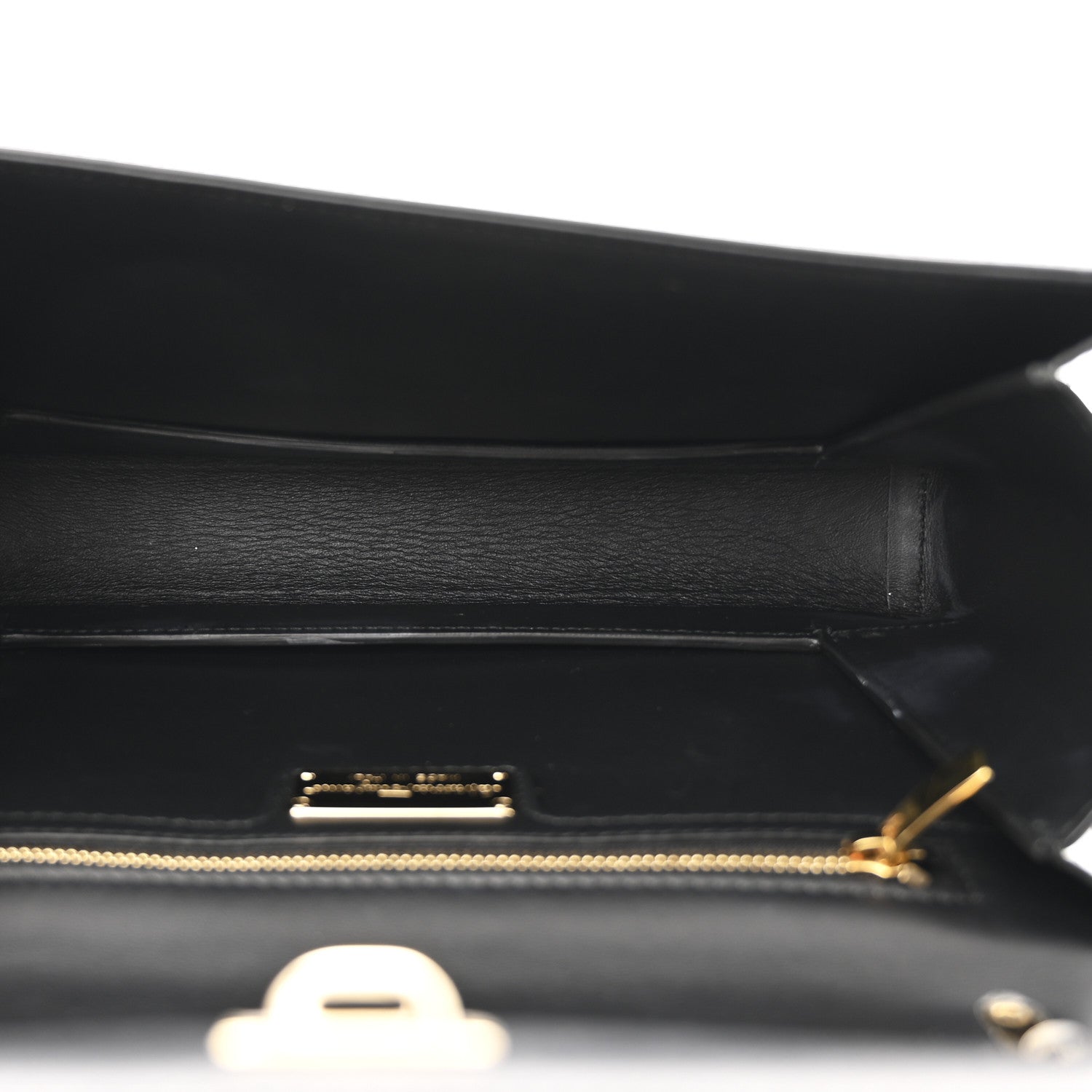 Salvatore Ferragamo Pebble Calfskin Ginny Vara Bow Shoulder Bag Black 5 of 10