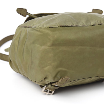 Prada Nylon Vela Mini Cinch Backpack Green 12 of 17