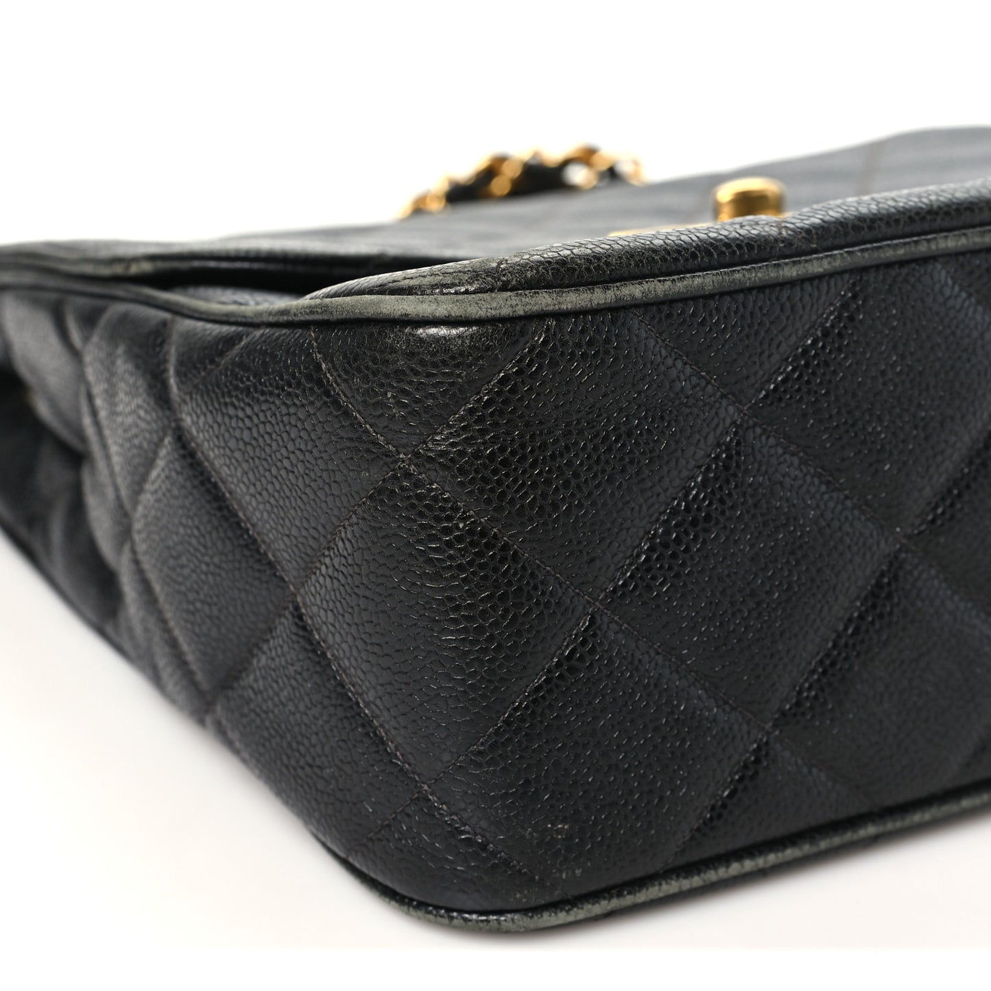 Caviar Quilted XL Single Flap Black