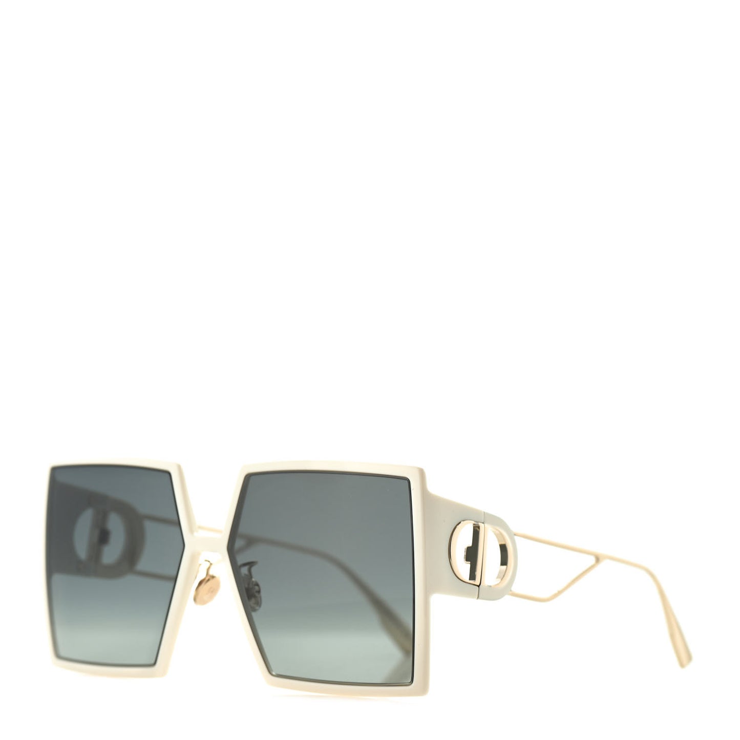 Square 30 Montaigne Sunglasses White