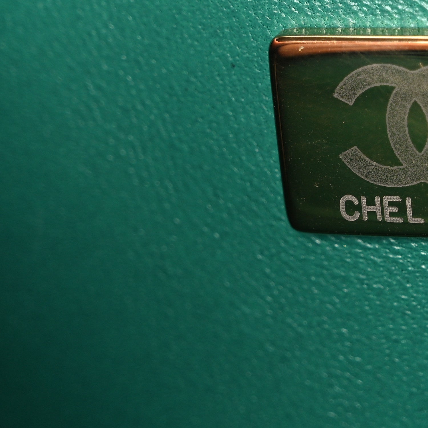 Chanel Iridescent Lambskin Quilted Mini Rectangular Flap Green 7 of 10