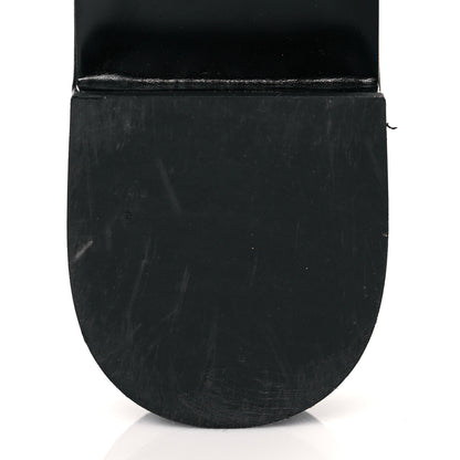 Chanel Lambskin Embroidered CC Mule Sandal 39 Black White 12 of 14