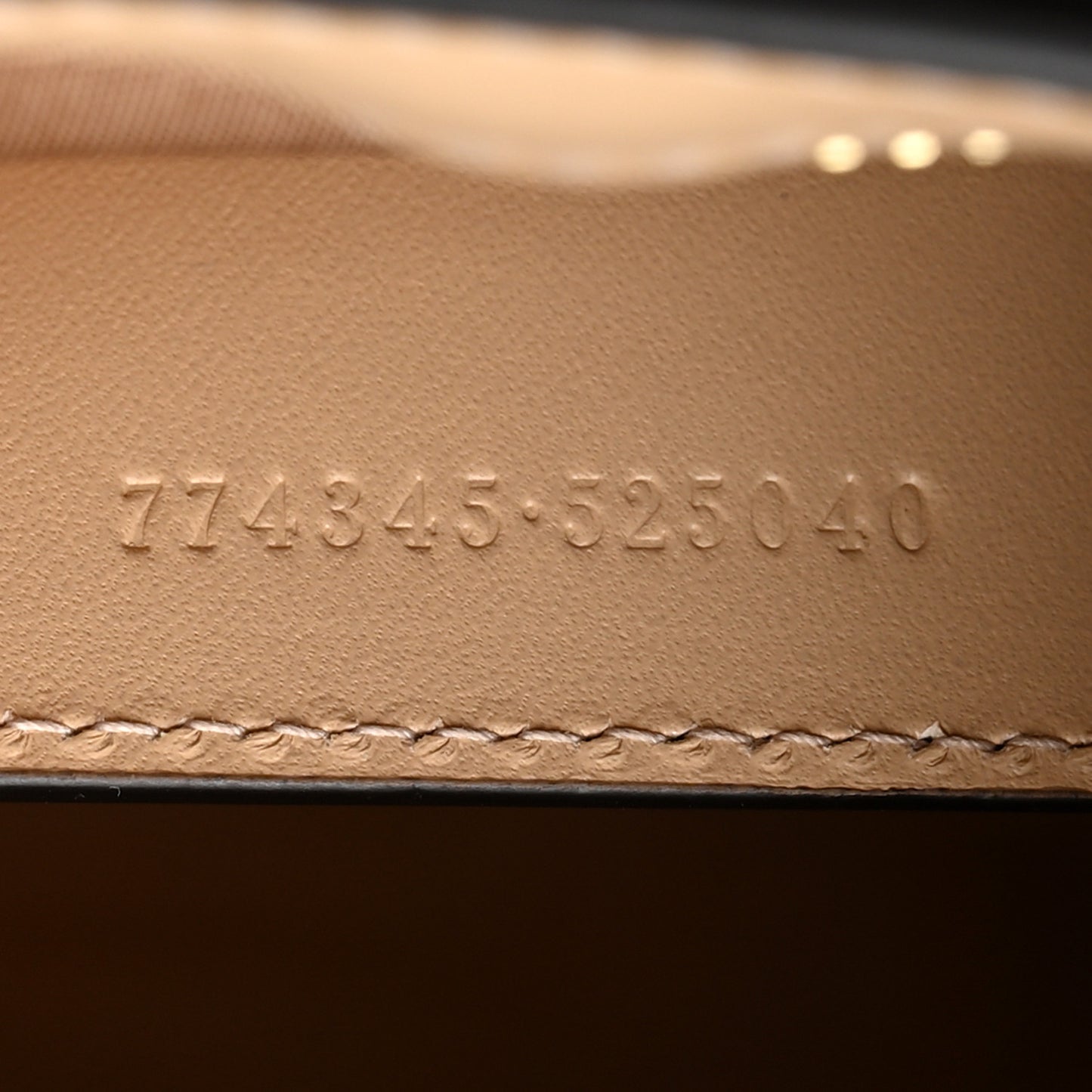 GG Supreme Monogram Calfskin Horsebit Print Zip Pouch Beige Ebony Light Pink