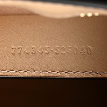 Gucci GG Supreme Monogram Calfskin Horsebit Print Zip Pouch Beige Ebony Light Pink 7 of 7
