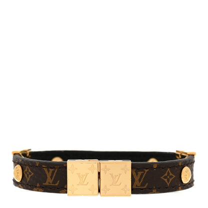 Louis Vuitton Monogram LV Crown Reversible Bracelet 17 Black 3 of 8