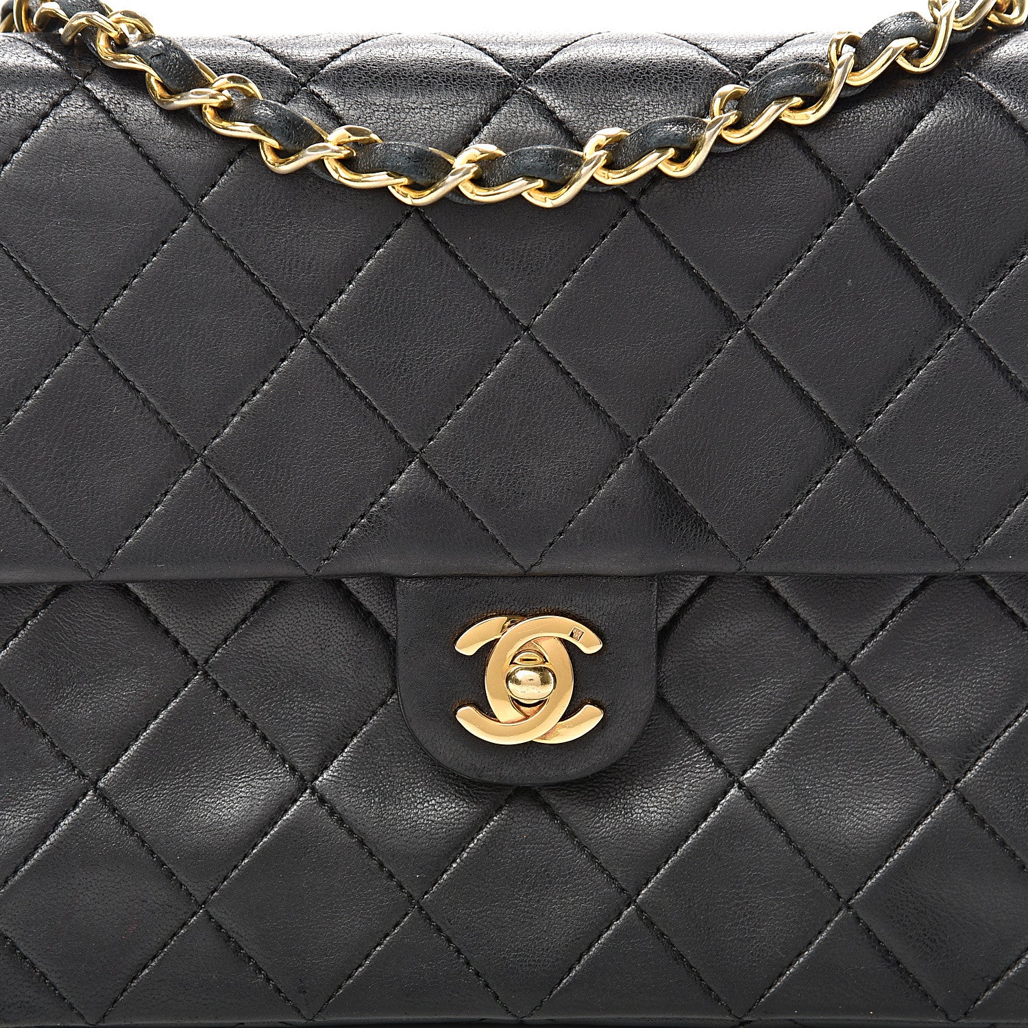 Chanel Lambskin Quilted Mini Square Flap Black 8 of 19