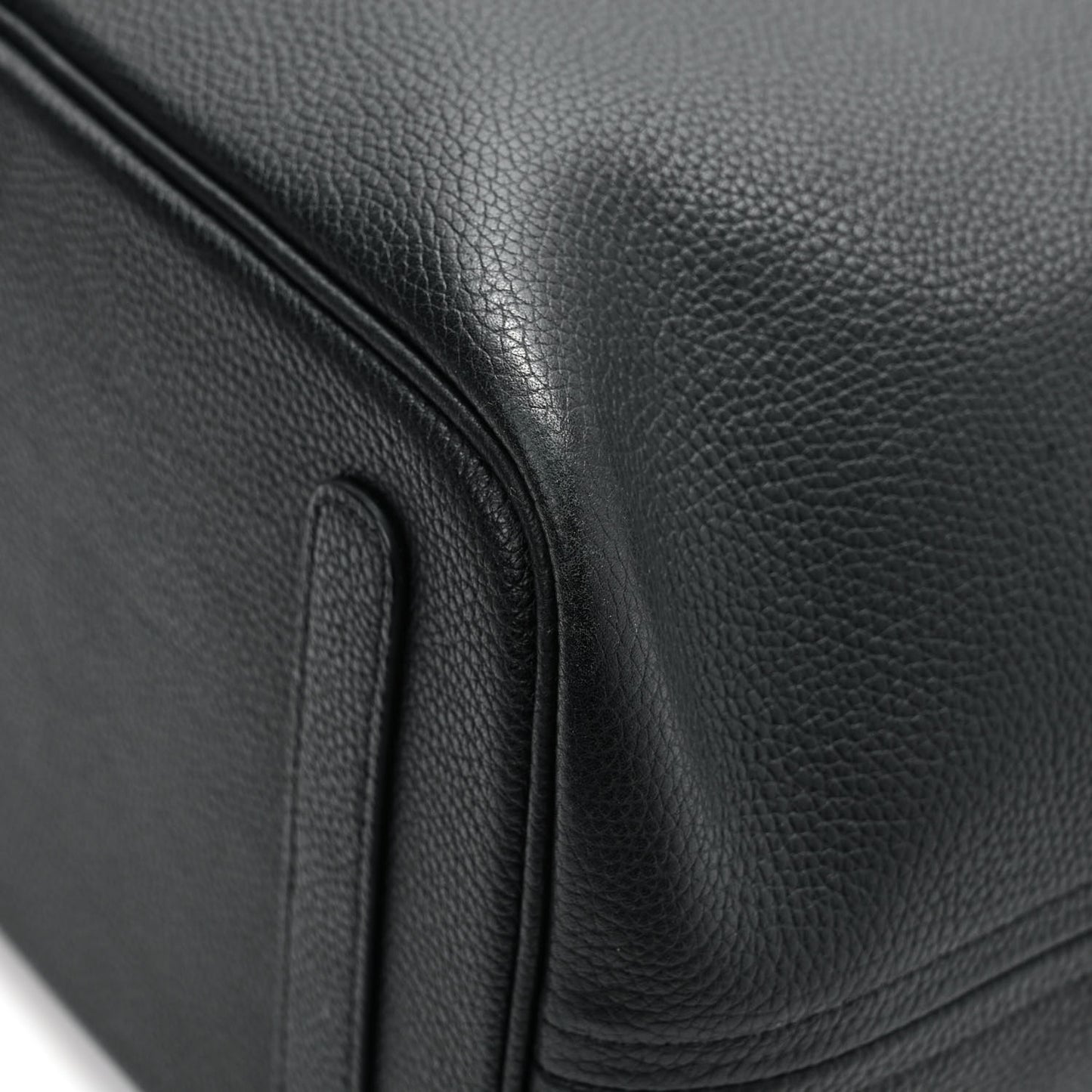 Grained Calfskin Visetos Medium Liz Reversible Shopper Tote Black