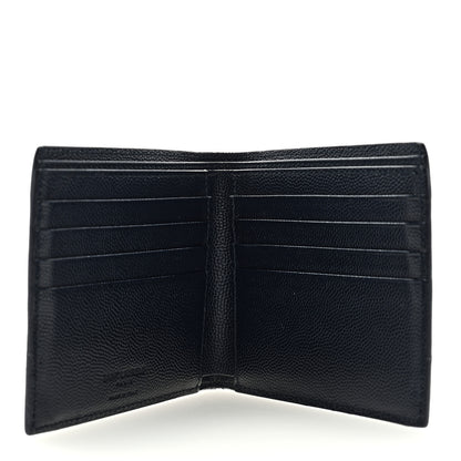 Saint Laurent Grain De Poudre Portefeuille Bi-Fold Wallet Navy 5 of 6