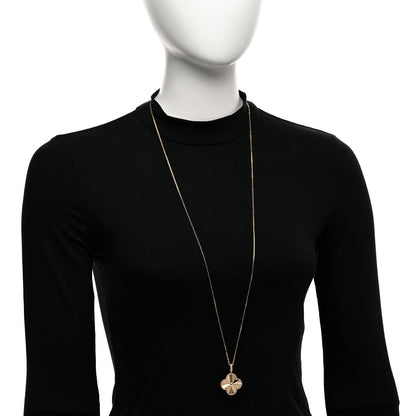 Van Cleef & Arpels 18K Yellow Gold Guilloche Magic Alhambra Long Necklace 2 of 4