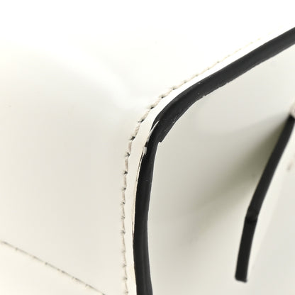 Prada Spazzolato Mini Re-Edition 1995 Double Handle Handbag White 10 of 11
