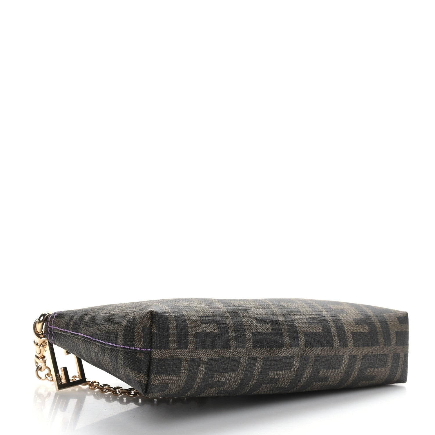 Fendi Zucca Spalmati Pochette Tobacco Viola 6 of 9