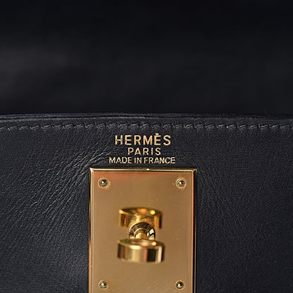 Hermes Box Kelly Retourne 28 Black 20 of 43
