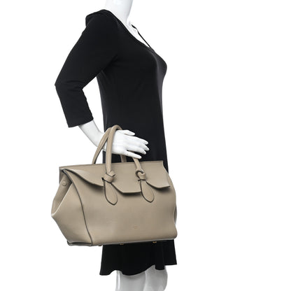 Celine Crisped Calfskin Tie Knot Tote Light Taupe 2 of 19