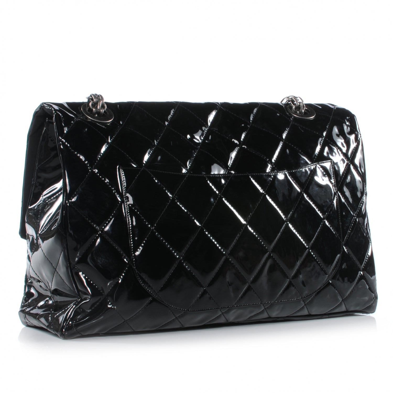 Chanel Vinyl XXL Reissue Flap Black 4 of 8