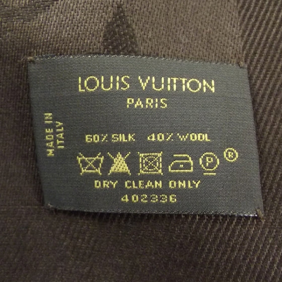 Louis Vuitton Monogram Shawl Scarf Brown 6 of 6