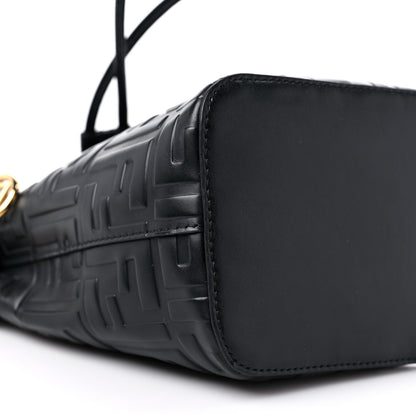 Fendi Vitello Liberty F is Fendi FF 1974 Embossed Mini Mon Tresor Bucket Bag Black 9 of 12