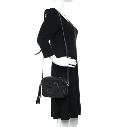 Gucci Pebbled Calfskin Small Soho Disco Bag Black 2 of 19