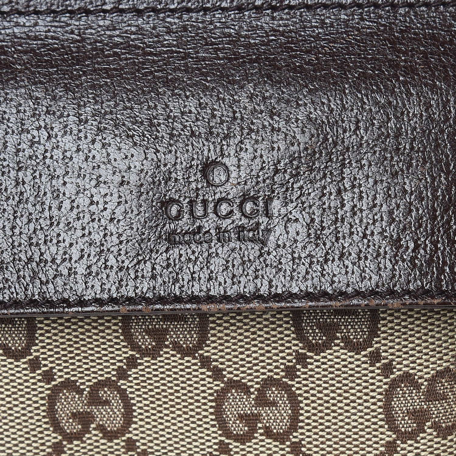 Gucci GG Monogram Double Pocket Belt Bag Dark Brown 6 of 12