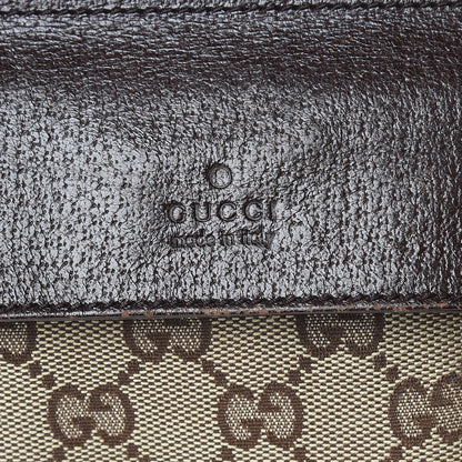 Gucci GG Monogram Double Pocket Belt Bag Dark Brown 6 of 12