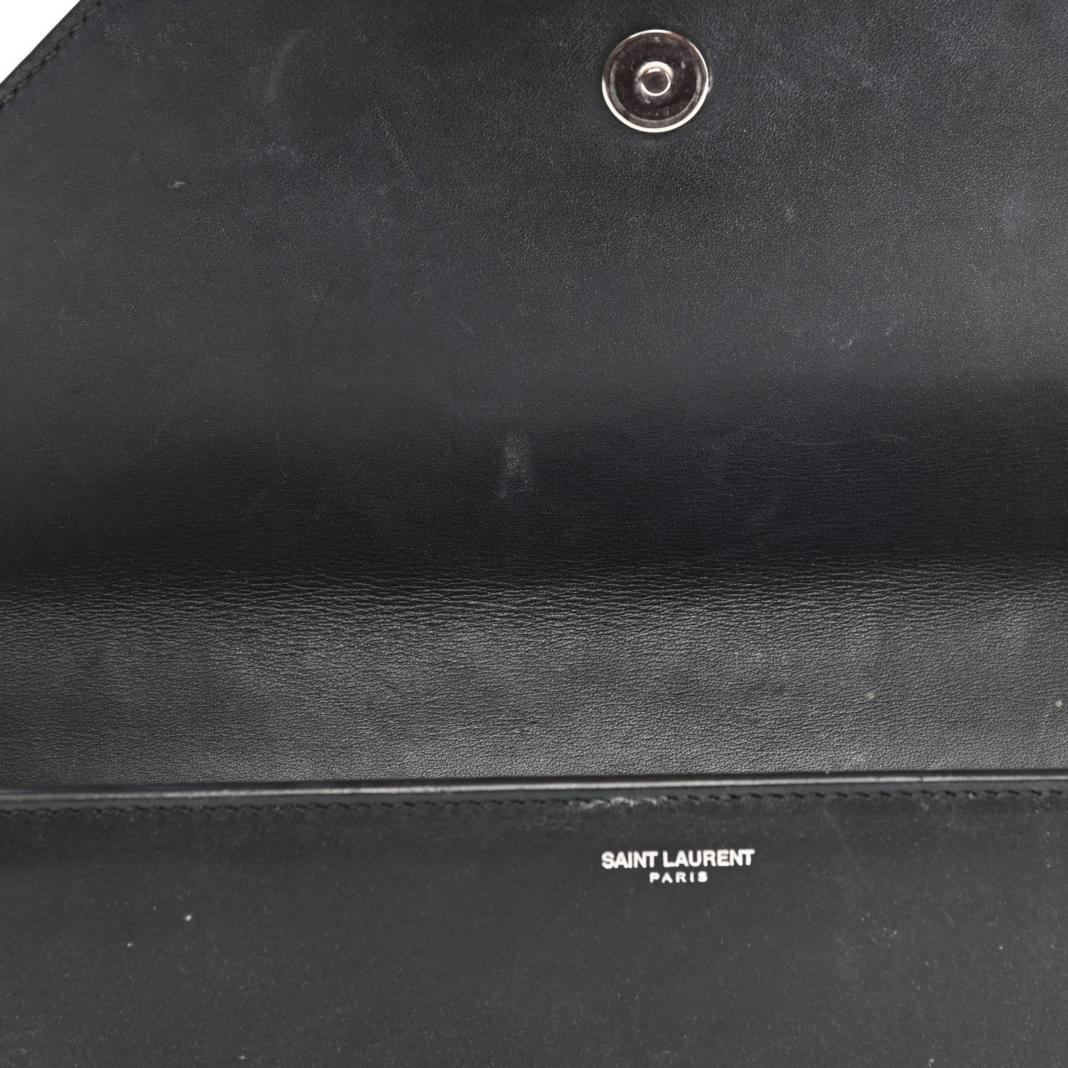 Saint Laurent Calfskin Studded Betty Clutch Black 11 of 13