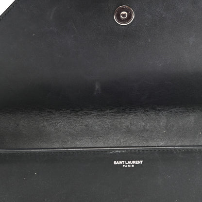 Saint Laurent Calfskin Studded Betty Clutch Black 11 of 13